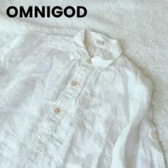 OMNIGOD 長袖シャツ　チュニック　ロングシャツ 麻　　2のサムネイル