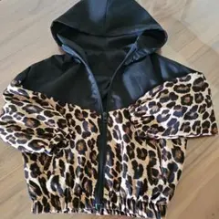 SHEIN ヒョウ柄 ナイロンパーカー