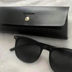 SMEIM ブラック サングラス ケース付き