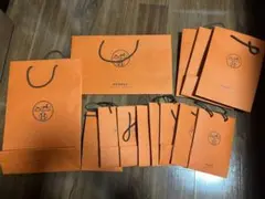 【美品】エルメス　ショッパー　紙袋　ショップ袋　13枚セット まとめ買い