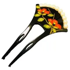 新品 かんざし 簪 バチ型 パール 椿 まとめ髪 和装 浴衣 和装小物 3