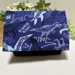 ハンドメイド移動ポケット(マチあり)★男の子　迷彩恐竜(ブルー)