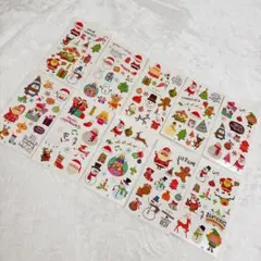 クリスマスデザインタトゥーシールセット 120枚入り