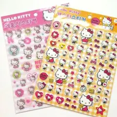 韓国 　サンリオ 　ハローキティ 　ぷっくりシール 2枚セット　ステッカー