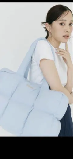 新品タグ付き！BLUE x PALANG ハンドバッグ 巾着型 ブルー - メルカリ