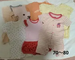 半袖ロンパース7枚セット 女の子 新品未使用あり
