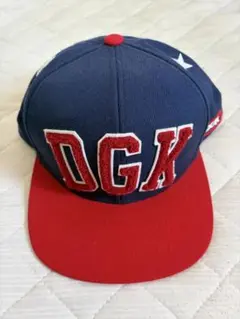 DGK キャップ ネイビー レッド