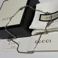 GUCCI 新品同様品 G刻印ベネチアンチェーンブレスレット 925 刻印17