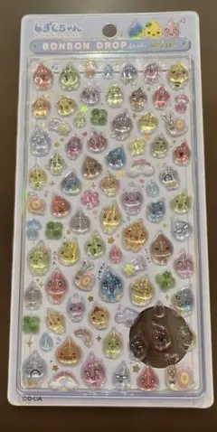 ダ*ボ様 【正規品】しずくちゃん　ボンボンドロップシール　ミニ　カラフル