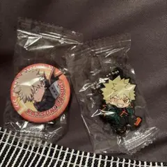 ヒロアカ くら寿司 爆豪勝己 ラバーマスコット 缶バッチ