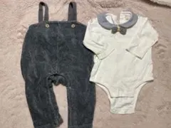 petit main 80 おめかしロンパースセット