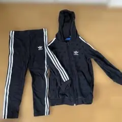 adidas ブラック ジャージセット 100cm