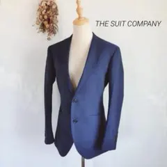 ザスーツカンパニー メンズスーツ テーラードジャケット 細身M ネイビー 背抜き