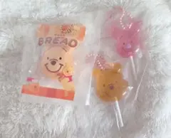 Disney プーさん ピグレット ガチャ カプセルトイ キーチェーン 3set