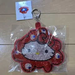 【新品】ハローキティ　ミャクミャク　キラキラレザーマスコットチャーム　大阪万博