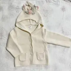 未使用❣️ユニコーンフード付きニットジャケット　18-24ヶ月　90