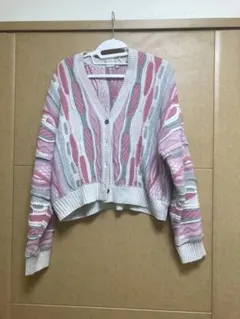 niko and… 美品 ヴィンテージライク柄アソートカーディガン short
