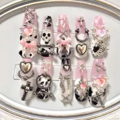 ネイルチップ/ピンク/地雷/サブカル