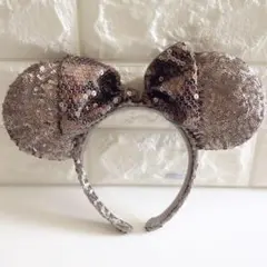 極美品 DISNEY ディズニー ミニー スパンコール カチューシャ