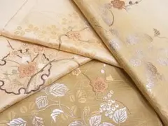 きもの結2♦︎訪問着　刺繍　雪輪南天蔦の葉梅　金糸　暈し染　正絹♦︎sa409