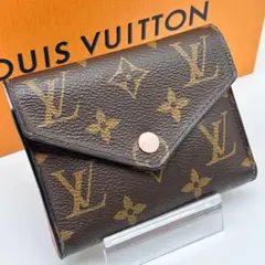 ルイヴィトン モノグラム ポルトフォイユ ヴィクトリーヌ 二つ折り 財布 ピンク