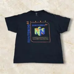 【Nintendo64 ニンテンドー64 企業ロゴ 1996年 Tシャツ XL】