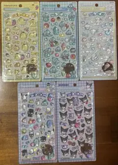 サンリオ２弾　ボンボンドロップシール　5枚　セット　正規品