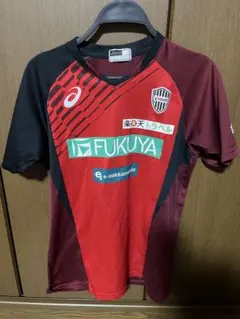 ヴィッセル神戸asics サッカーウェア 赤黒 L