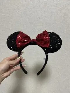 ミッキーマウス スパンコールカチューシャ