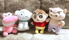 クレヨンしんちゃん　マスコット　しんちゃんぬいぐるみ　シロ　ぶりぶりざえもん