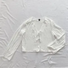 SHEIN ホワイト クロップド トップス