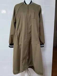 カーキ ロング丈モッズコート