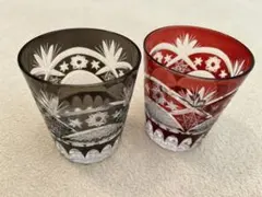 Raccolta Moderna ラコルタモデルナ 切子ロックグラス ペア