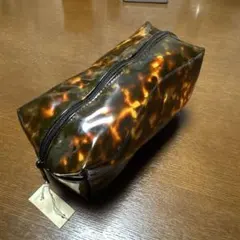 ベッコウ柄ビニールポーチUSA製