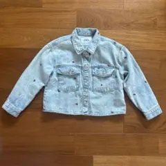 ZARA ストロベリー刺繍 デニムジャケット 116㎝　6YEARS