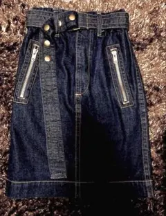 マークジェイコブス インディゴデニム ひざ丈スカート