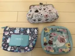 ムーミンキャラクター ポーチ3点セット
