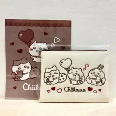 ちいかわポーチギフト 2026 バレンタイン チョコレート お渡し紙袋つき