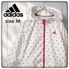 星柄 アディダス ロゴプリント スポーツ ブルゾン M adidas 【古着】