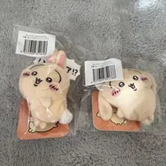 ちいかわ　うさぎだらねくじ　ぬいぐるみバッジ E賞　２個セット