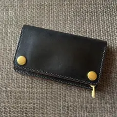 MARYAM ホースフロント ミドルトラッカーウォレット 茶芯