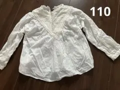 zara ザラ　ブラウス　レース　白　ナチュラル　長袖
