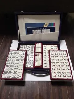 【現状品】麻雀牌 麻王印 tokyo mahjongg マージャン レトロ 当時物 ボードゲーム テーブルゲーム 昭和レトロ ポンジャン POMJONG ボードゲーム 麻雀 説明書 認知症予防