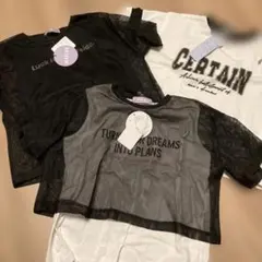 匿名配送メッシュ 女の子Tシャツ 半袖　140cmまとめ売り