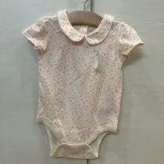 ★新品 定価3200円　Baby GAP ロンパース 80★半袖　ピンクハート