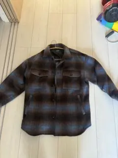 BEAMSチェック柄フランネルシャツジャケット