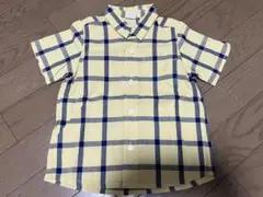 新品未使用　petit main チェックシャツ　100センチ