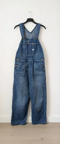 Lee リー デニムオーバーオール Sサイズ ポケット付き ワイドシルエット