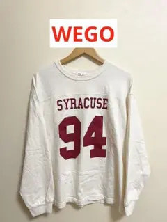 WEGO　ウィゴー　ナンバリングフットボールBIGロングT シャツ