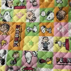 PEANUTS スヌーピー キルティング生地 パステルカラー62✖️55